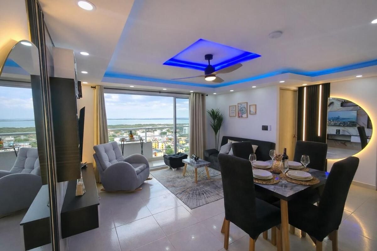 18th-floor With A View, 3 Bedrooms, Near The Airport Cartagena
