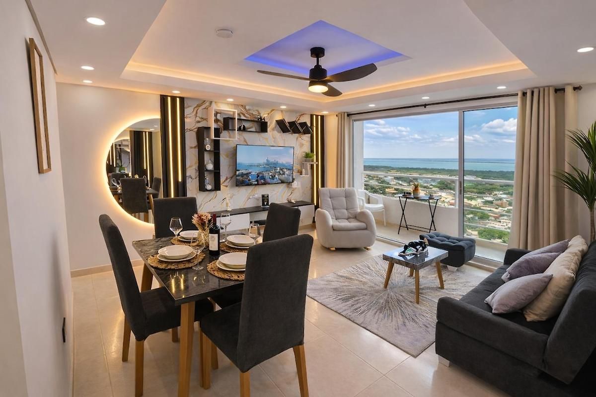 18th-floor With A View, 3 Bedrooms, Near The Airport Cartagena