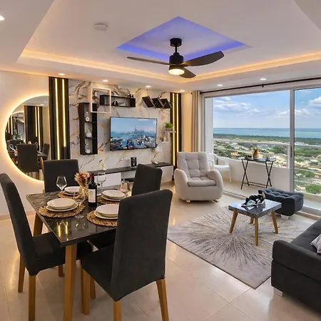 18th-floor With A View, 3 Bedrooms, Near The Airport Cartagena